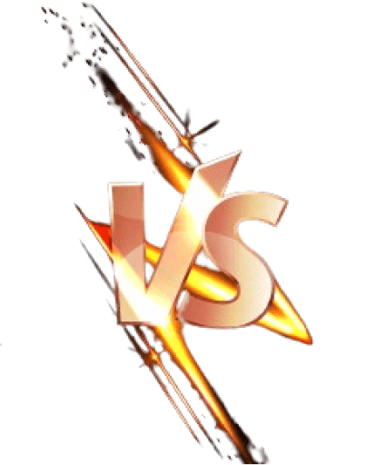 versus text photo